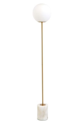 Medina antik bronz/opál üveg állólámpa M