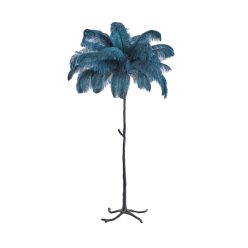 Feather fekete/kék toll állólámpa