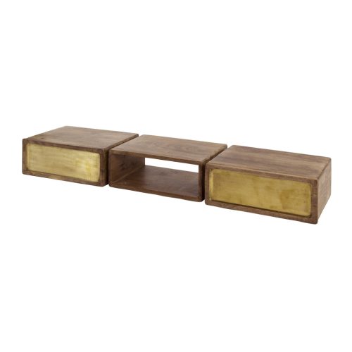 Brass arany/mangófa konzolasztal 