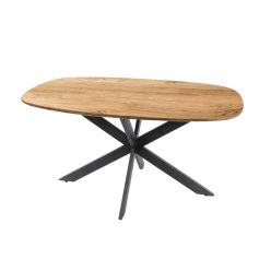 Skandia ovális akácfa étkezőasztal 150x90