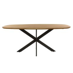 Skandia ovális akácfa étkezőasztal 180x95