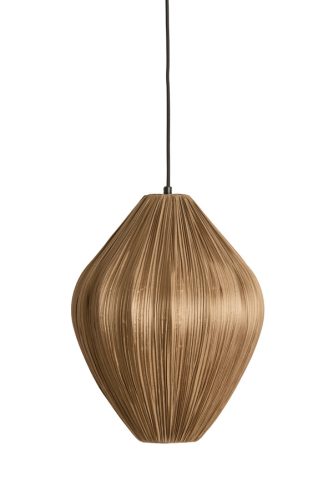 Savina bronz/barna textil függőlámpa M