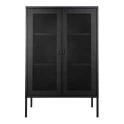 Melby fekete fém kabinet 