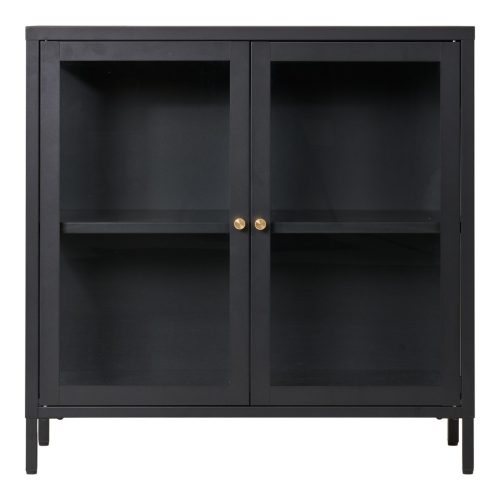 Shelby fekete fém 2 ajtós kabinet