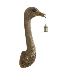 Ostrich antik bronz falikar L