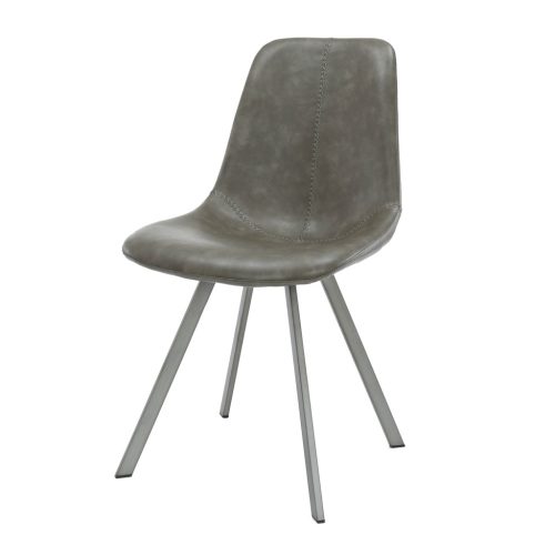 Zigzag taupe műbőr szék