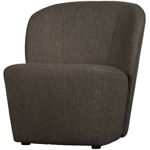 Lofty bouclé barna fotel