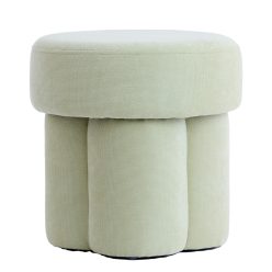 Curtea világoszöld szövet puff