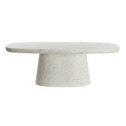 Hamura fehér terrazzo dohányzóasztal