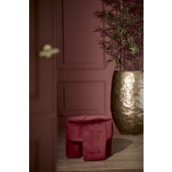 Batoemi burgundi bársony puff