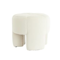 Batoemi fehér bársony puff