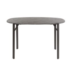 Linea márványmintás ovális bárasztal 140x75