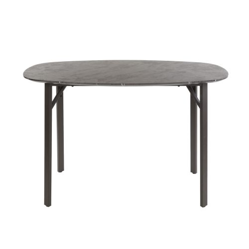 Linea márványmintás ovális bárasztal 140x75