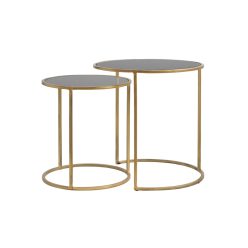 Duarte  füstüveg/arany lerakóasztal 2-es szett