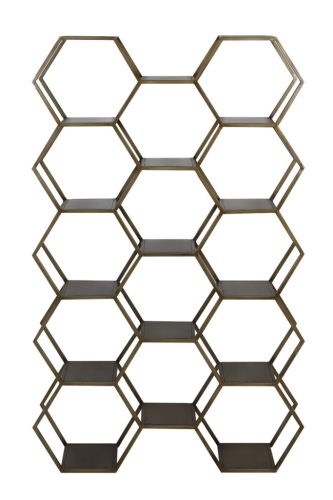 Hual antik bronz polcrendszer