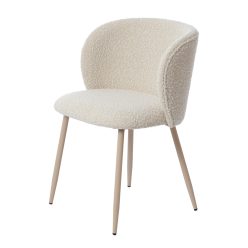 Elyna cream/cream bouclé karfás szék