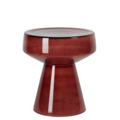 Dakwa burgundi üveg lerakóasztal L