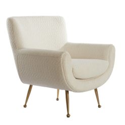 Vinstra krém bouclé fotel