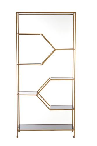 Aino antik bronz/füstüveg polcrendszer 