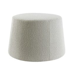 Lauryn homok bouclé puff L