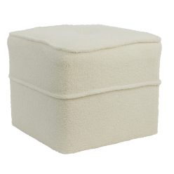 Kiki fehér teddy puff