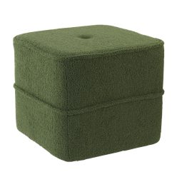 Kiki olivazöld teddy puff