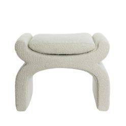 Nafya krém bouclé pad M