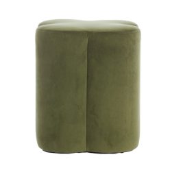 Nalani olivazöld bársony puff
