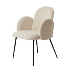 Chiba cream bouclé karfás szék