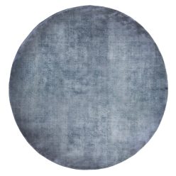 Linen sötétkék kerek szőnyeg